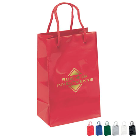 Product Photo 1 Gloss Finish Eurotote Gift Bag, 5-1/4" x 8-1/4"