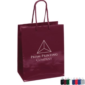 Gloss Finish Euro Tote Gift Bag, 7-3/4" x 9-3/4" - BA3070