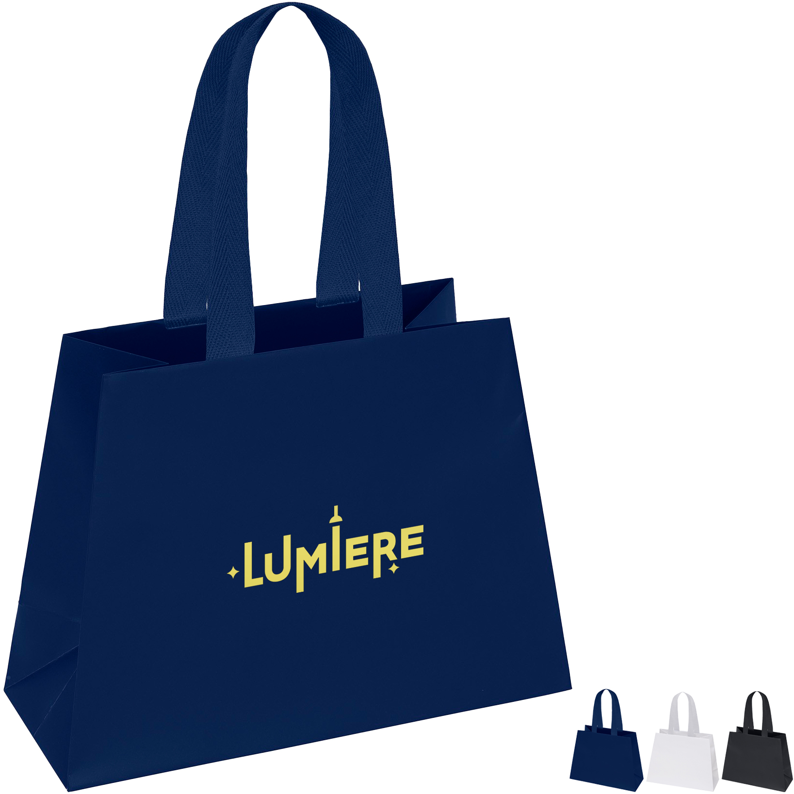Product Photo 1 Matte Finish Reverse Trapezoid Eurotote Gift Bag, 10" x 7-1/2"