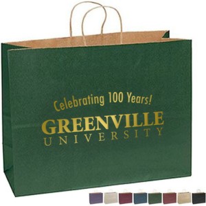 Matte Paper Shopper Bag, 16" x 12" - BA3095