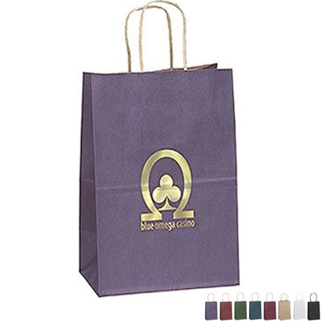 Product Photo 1 Matte Paper Shopper Bag, 5-1/4" x 8-1/4"