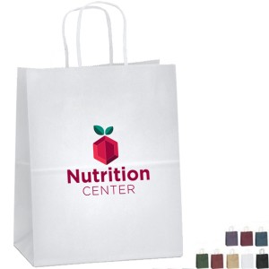 Matte Paper Shopper Bag, 7-3/4" x 9-3/4" - BA3085