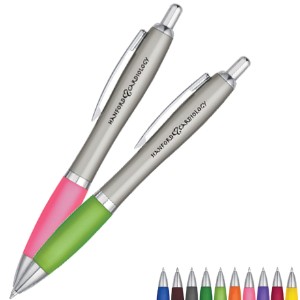 Melody Satin Silver Barrel Pen - HT5461