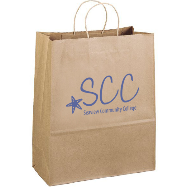 Product Photo 1 Eco Paper Shopper Bag, 13" x 15"