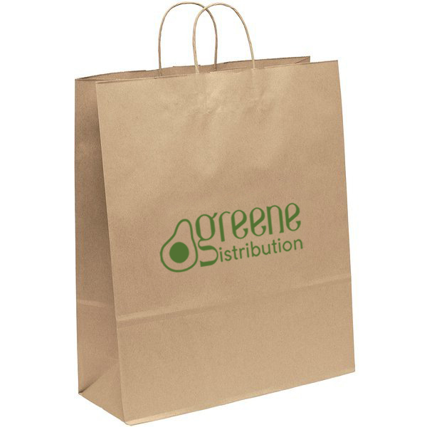 Product Photo 1 Eco Paper Shopper Bag, 16" x 19-1/4"