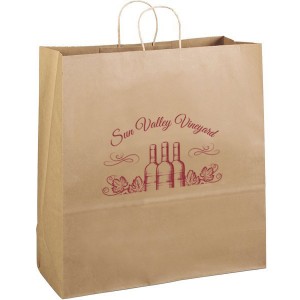 Eco Paper Shopper Bag, 18" x 18-3/4" - BA3215