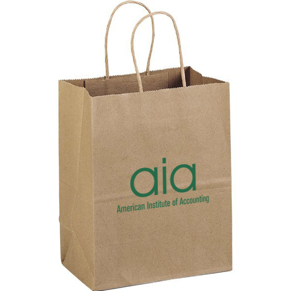 Product Photo 1 Eco Paper Shopper Bag, 7-3/4" x 9-3/4"