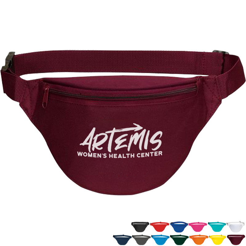 Product Photo 1 Two-Zipper Polyester Fanny Pack