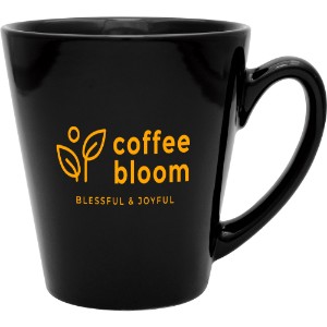 Classic Café Ceramic Mug, 12oz. - Black - GA3170