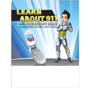 Dial 911 w/ Emergency Ernie Coloring & Activity Book, Stock - CLB091