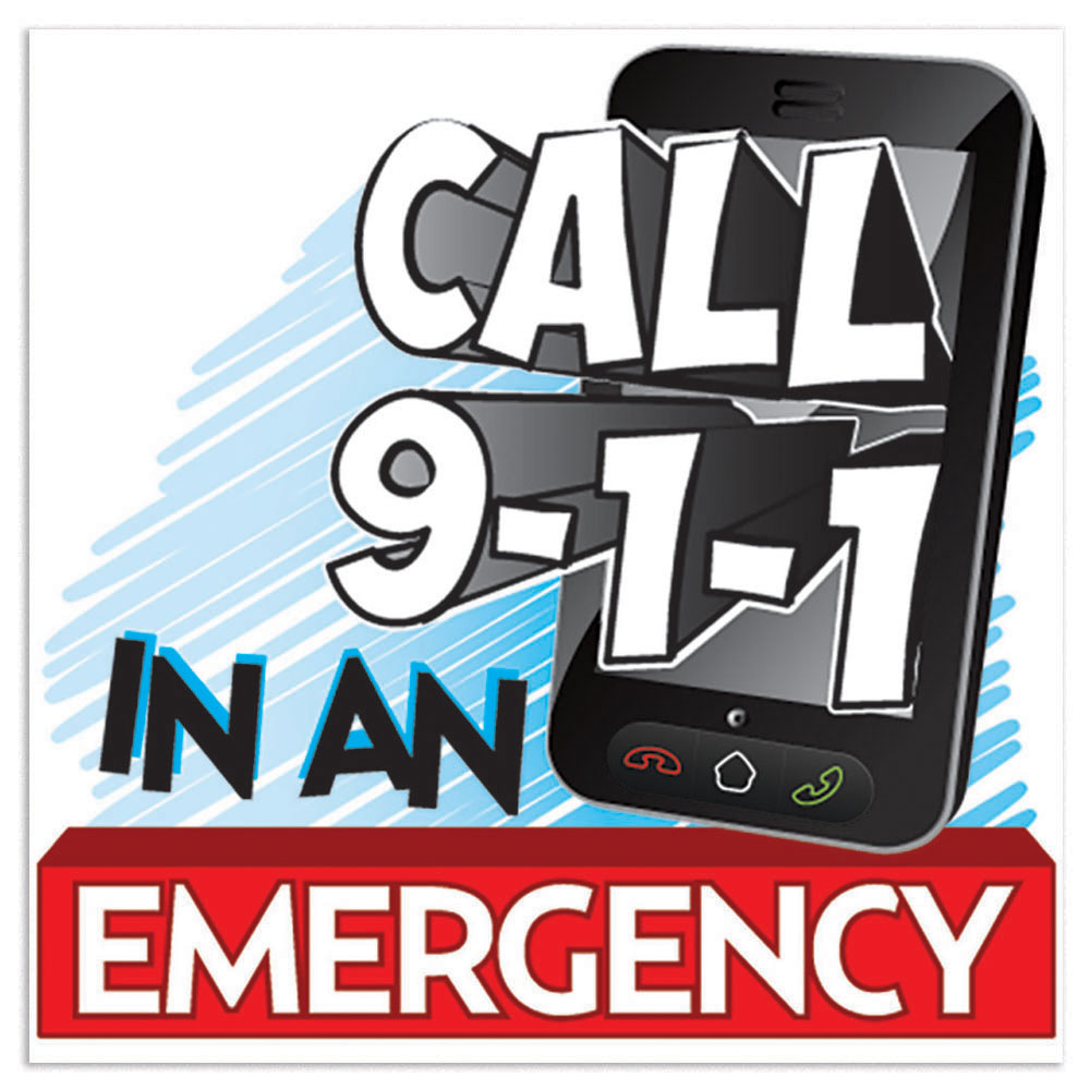 Product Photo 1 Call 911 in an Emergency Temporary Tattoo, Stock