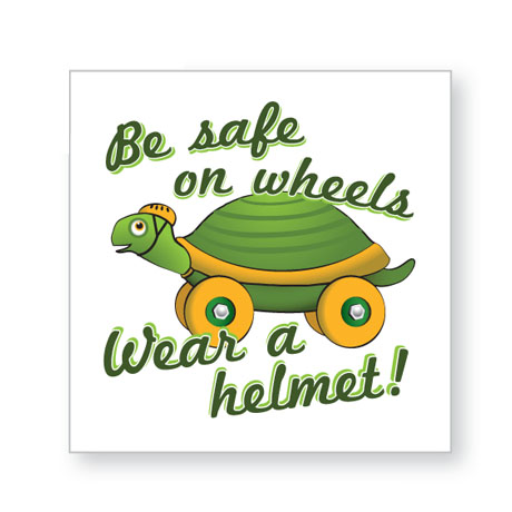 Product Photo 1 Be Safe on Wheels Temporary Tattoo, Stock