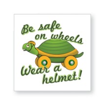 Be Safe on Wheels Temporary Tattoo, Stock
