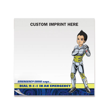 Product Photo 1 Dial 911 Emergency Ernie 25 Sheet Sticky Pad