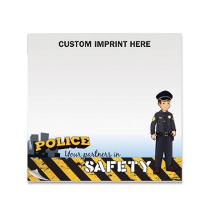 Police Your Partners in Safety, 50 Sheet Sticky Pad - SPE291