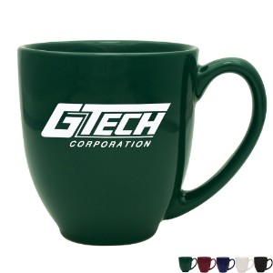 Bistro Jewel Tone Ceramic Mug, 14oz. - Colors - GA3045