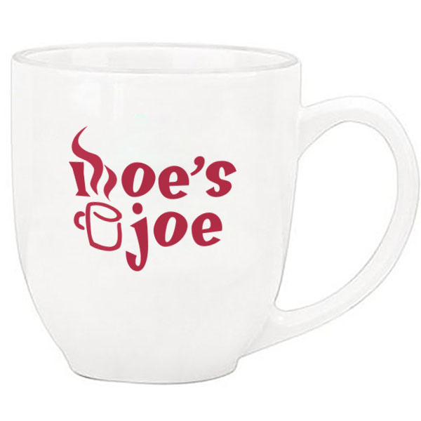 Product Photo 1 Bistro Ceramic Mug, 14oz. - White
