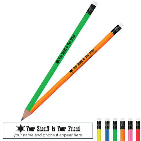 Product Photo 1 Your Sheriff Is Your Friend Neon Pencil