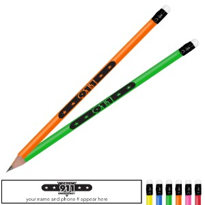 Call 911 Neon Pencil - PCL376