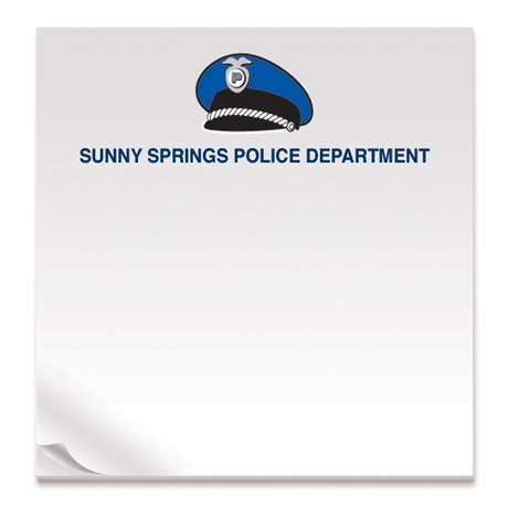 Product Photo 1 Police Hat, 50 Sheet Sticky Pad