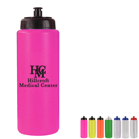Product Photo 1 Sports Bottle w/ Push 'N Pull Cap, 32oz., BPA Free
