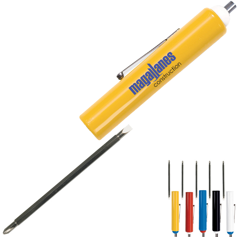 Product Photo 1 Screwdriver w/ Reversible Standard-Phillips Blade & Magnet Top