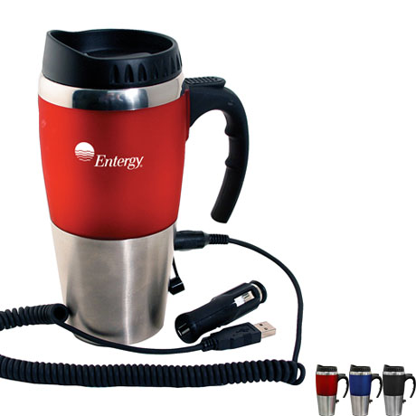 Product Photo 1 Dual Auto/USB Heater Mug, 16oz.