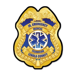 Junior EMT Plastic Badge with Full  Color - JEB600