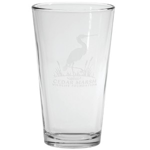 Deep Etched Pint Glass, 16oz. - GA1250