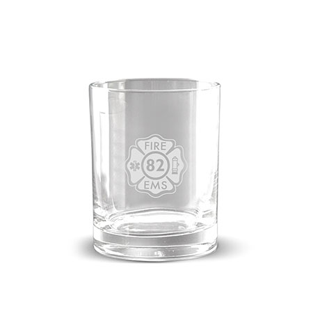 Product Photo 1 Deep Etched Double Old Fashion Glass, 14oz.