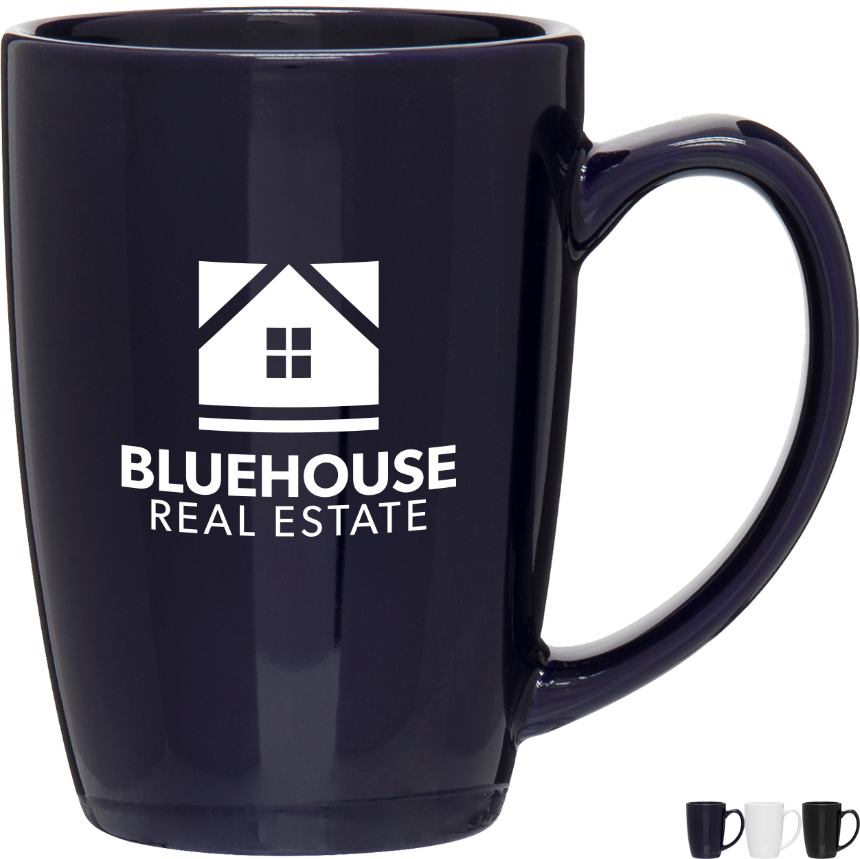 Product Photo 1 Glossy Contour Ceramic Mug, 14oz.