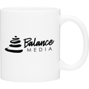 Classic C-Handle Mug, 11oz. - White - TE2035