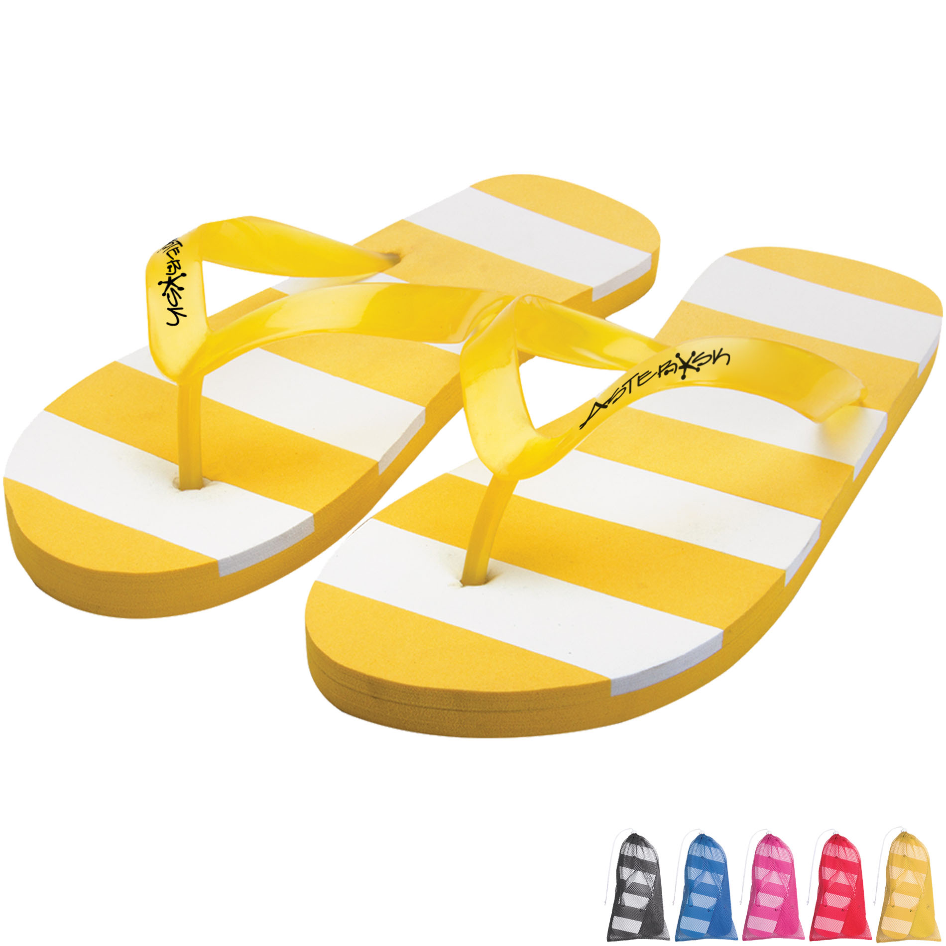 Product Photo 1 Striped Flip Flops, Adult
