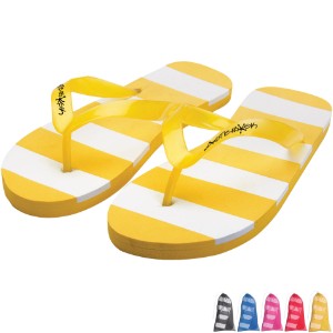 Striped Flip Flops, Adult - IL1526