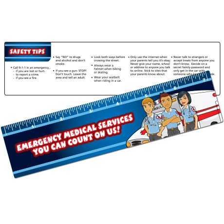 Product Photo 1 Safety Laminated EMS Ruler, Stock