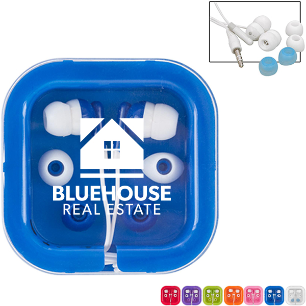 Product Photo 1 Brightly Colored Ear Buds in Case