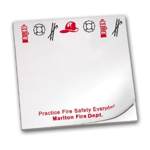 Practice Fire Safety Everyday, 50 Sheet Sticky Pad - SPC251