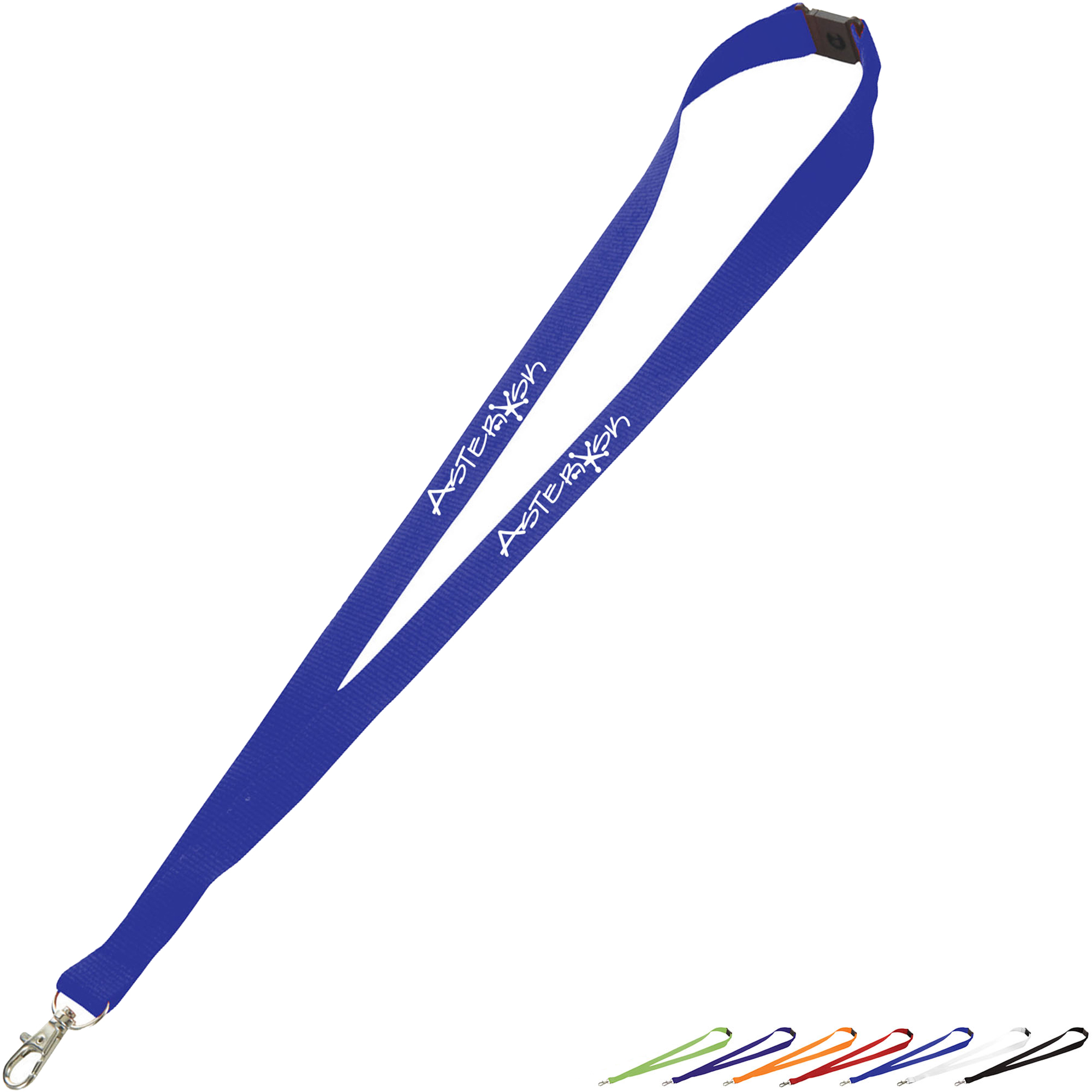 Product Photo 1 Polyester Breakaway Lanyard with Lobster Clip, 3/4" Wide