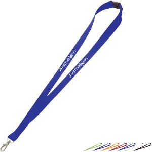 Polyester Breakaway Lanyard with Lobster Clip, 3/4" Wide - BT2050