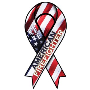 Patriotic Ribbon Auto Magnet - MG4199