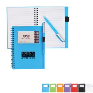 Spiral Notebook w/ Card Slot, 7" x 5-2/5" - BT3000