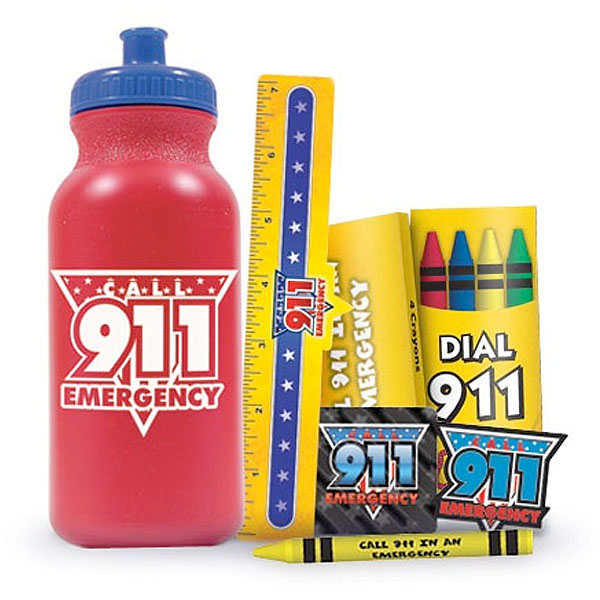 Product Photo 1 Call 911 Emergency 20 oz. Sport Bottle Kit, Stock