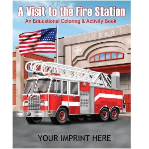 A Visit to the Fire Station Coloring & Activity Book - CLB025