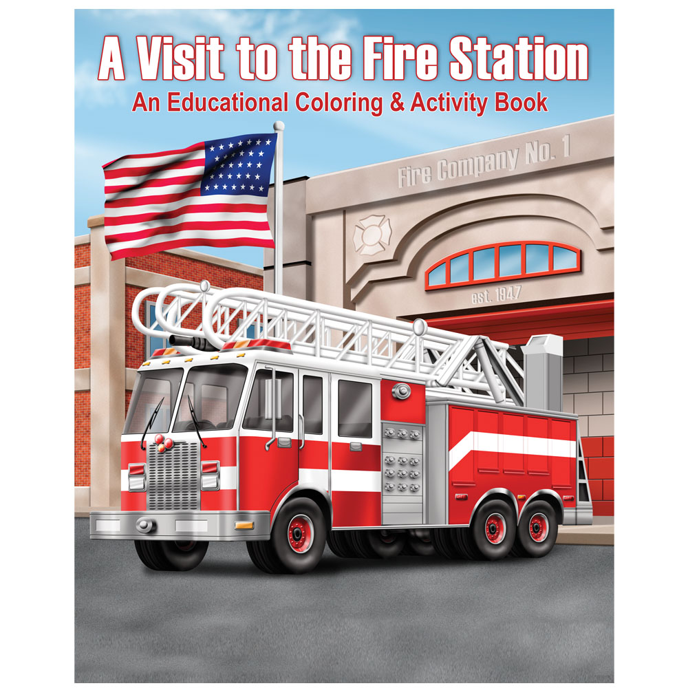Product Photo 1 A Visit to the Fire Station Coloring & Activity Book, Stock