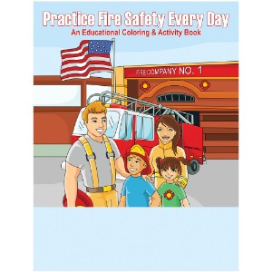 Practice Fire Safety Every Day Coloring & Activity Book, Stock - CLB031