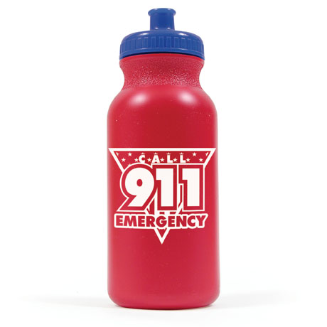 Product Photo 1 Patriotic Call 911 Emergency Bike Bottle 20oz., Stock