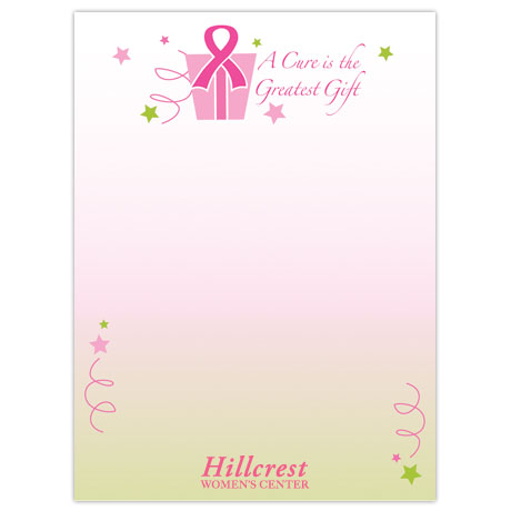 Product Photo 1 A Cure is the Greatest Gift - 4" x 6", 25 Sheet Sticky Pad