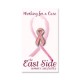 Pink Ribbon Lapel Pin on Custom Card