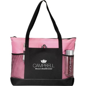 Pink Windom Polycanvas Zippered Tote Bag - GM1686