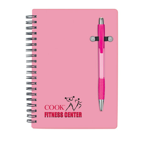 Product Photo 1 Pink Pen Buddy Notebook, 5" x 7"